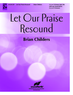 Let Our Praise Resound