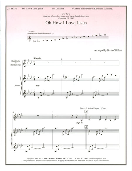Oh How I Love Jesus